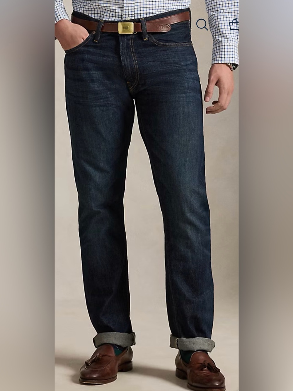 Men's Dark Indigo Slim Jeans